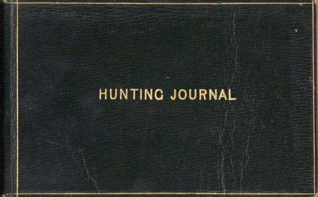 Item #11314 English Hunting Journal Season 1917-1918. From Weeclon. G F. D. Wade.