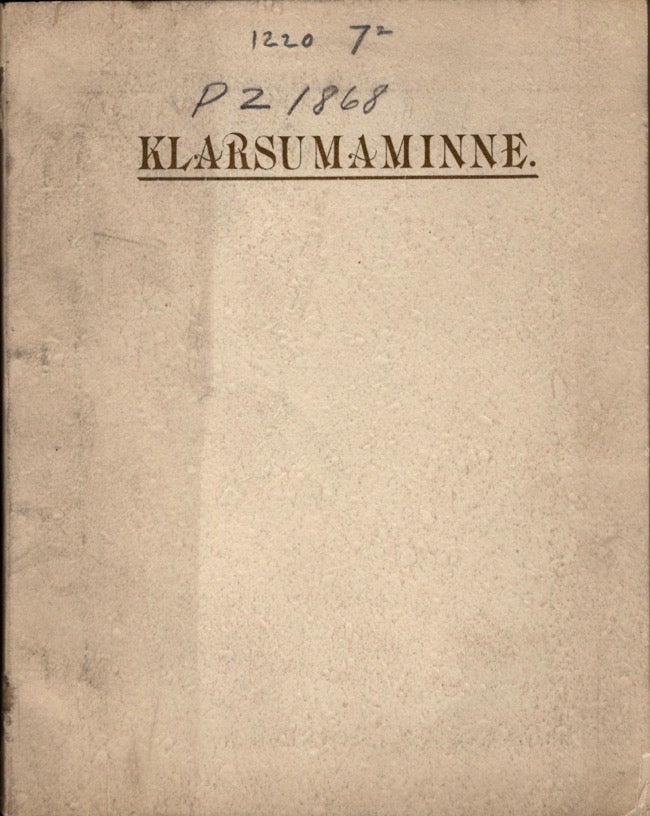 Item #11750 Klarsumaminne, or The Cousins. A True Story. Clifton Esdaile.