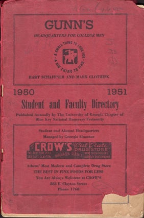 Item #11891 Student and Faculty Directory Blue Key National Honor Fraternity. University of...