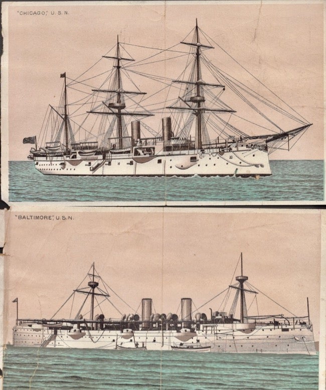 Item #11902 A Naval Scrapbook. Circa late 1800s, early 1900's. Richard Hooker.