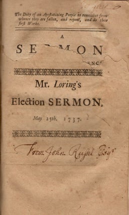 Ellis Gray Loring's Sammelband of 22 Religious pamphlets printed between 1731-1840.