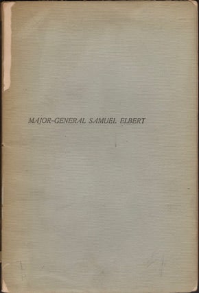 Item #11989 The Life and Services of the Honorable Maj. Gen. Samuel Elbert of Georgia. Charles C....
