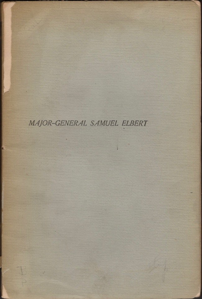 Item #11989 The Life and Services of the Honorable Maj. Gen. Samuel Elbert of Georgia. Charles C. Jr Jones.