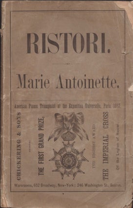 Item #12925 Marie Antoinette. A Drama in a Prologue, Five Acts, and Epilogue. Paolo Giacometti