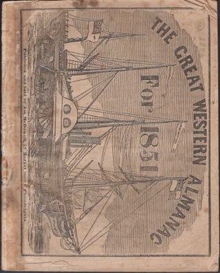 Item #13039 The Great Western Almanac For 1851. Publisher Joseph McDowell