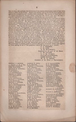 Address of Congress to the People of the Confederate States