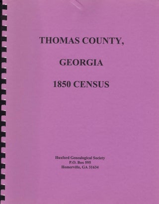Item #14455 Thomas County, Georgia 1850 Census. H. Peacock, Enumerator
