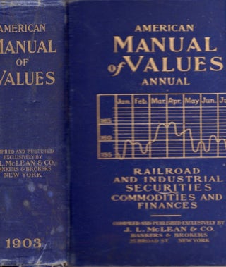 Item #14621 American Manual of Values (Annual). J. L. McLean, compiler