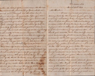 Item #15237 Charleston, South Carolina March 23, 1864 Manuscript Civil War Era Letter written by...