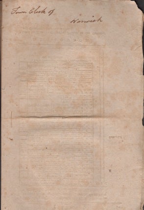 Acts and Laws, Made and Passed by the General Court or Assembly of the Governor and Company of the State of Connecticut, In America; Holden at Hartford, in said State on the Second Thursday of May, Anno Domini, 1778