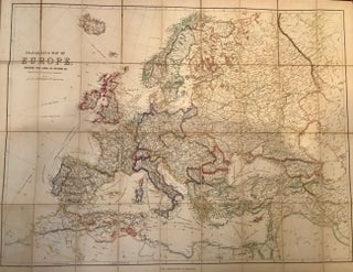 Item #15905 Travelling Map of Europe. C. Smith, Publishers Son