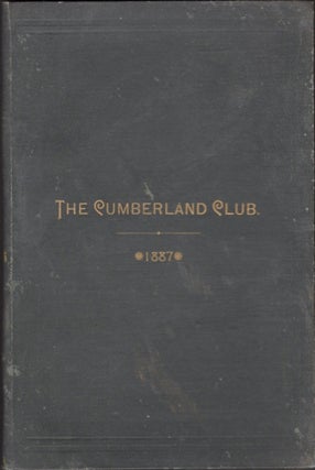 Item #15961 Charter, Constitution, By-Laws and House Rules of the Cumberland Club, With A List of...