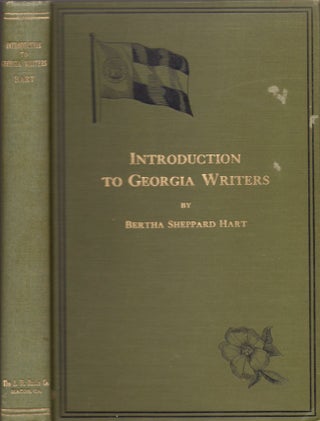 Item #16101 Introduction to Georgia Writers. Bertha Sheppard Hart