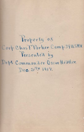 Official Report of the Annual Encampment Department of Massachusetts United Spanish War Veterans April 18 and 19, 1917