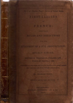 Item #16452 First Lessons in French. Charles Picot