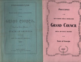 Item #16692 1892-1934 Misc. Lot of 25 Proceedings of the Grand Council. Royal and Select Masters,...