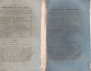 Item #16959 10 issues of the Churchman's Magazine 1821-1826. Churchman's Magazine