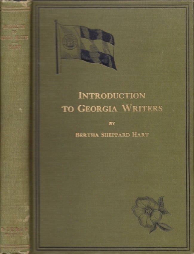 Item #17062 Introduction to Georgia Writers. Bertha Sheppard Hart.