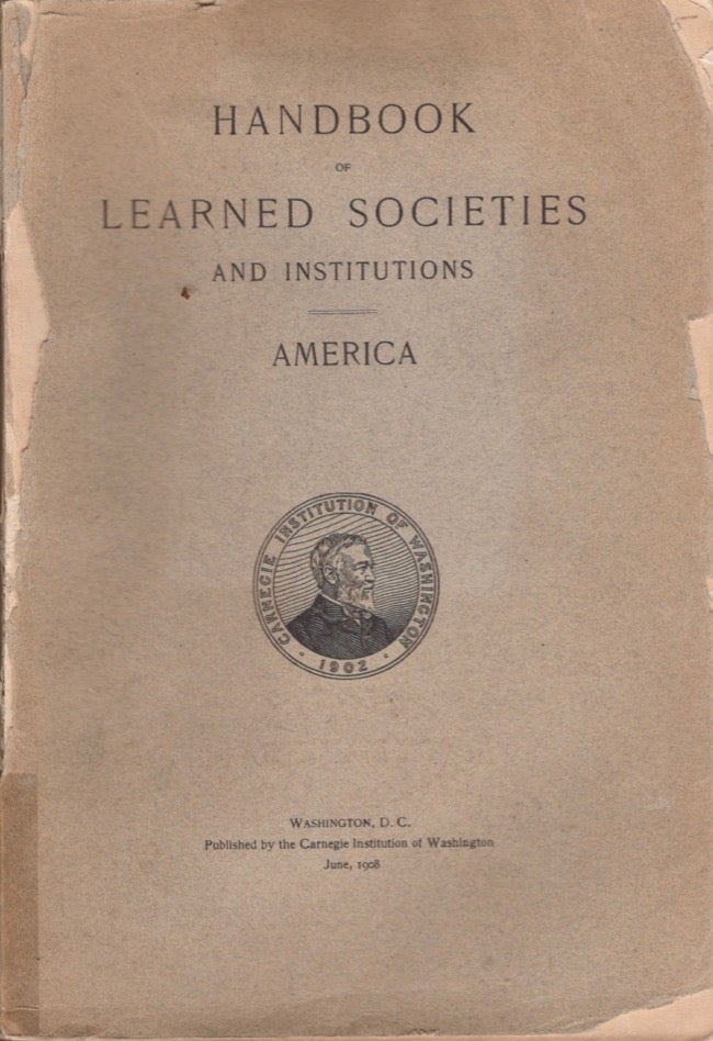 Item #17281 Handbook of Learned Societies and Institutions: America. J. David Thompson.