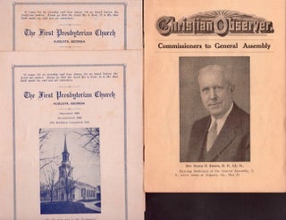 Memorial of the Centennial Anniversary of the First Presbyterian Church Augusta, Georgia