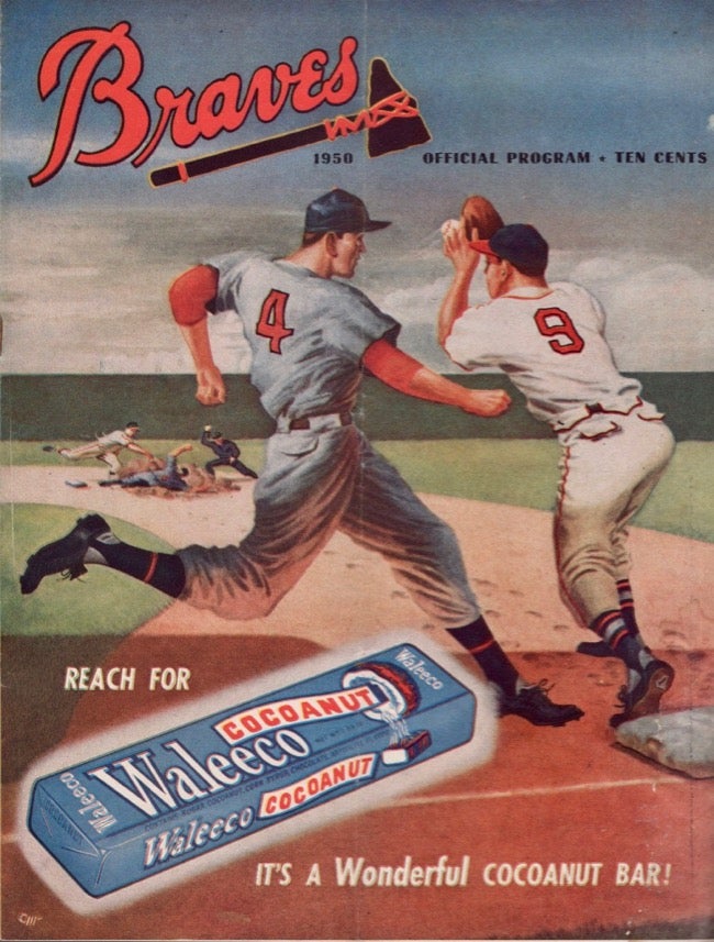 Boston Braves 1950 Official Program and Scorecard