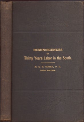 Item #17887 A History of the Richmond Theological Seminary, With Reminiscences of Thirty Years'...