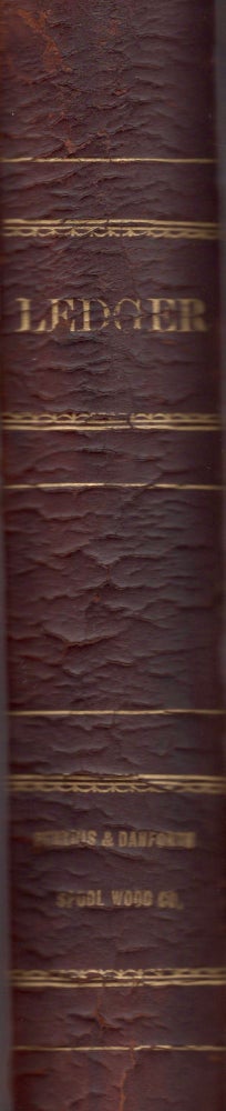Item #17971 Perkins & Danforth Spoolwood Company Folio Ledger of Accounts 1894-1902. Perkins, Danforth Spoolwood Company.