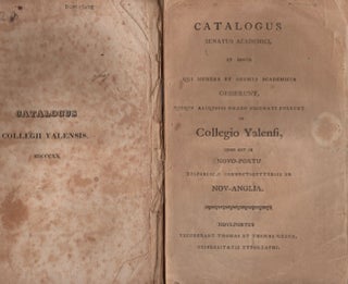 Item #17979 Yale University Alumni. Misc. lot of 8 Catalogs 1802-1856. Yale University