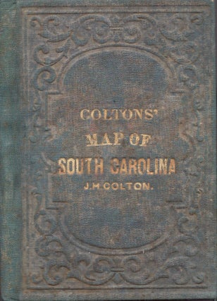 Item #18321 Colton's 1861 Pocket Map of South Carolina. J. H. Colton