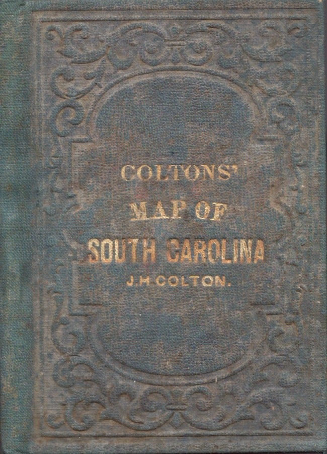 Item #18321 Colton's 1861 Pocket Map of South Carolina. J. H. Colton.