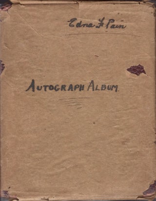 Item #18479 Edna Pain's 1911-1916 English Illustrated Autograph Album. Edna Pain