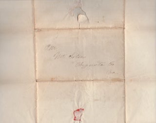 Amos Kendall Autograph Page [AND] 1836 Post Office Department Document with Typed Printed Name of Amos Kendall Postmaster General