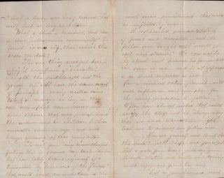 December, 1865 letter from San Francisco: "Tis now almost time for the boy to take upon himself the duty of a man"