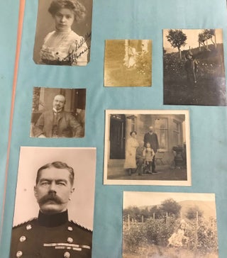 Early 1900's European Photograph Album with several pictures of Women and some of uniformed Soldiers.