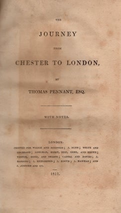 Item #18589 The Journey from Chester to London. Thomas Pennant