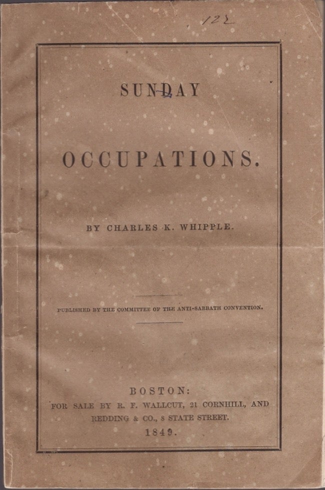 Item #18799 Sunday Occupations. Charles K. Whipple.