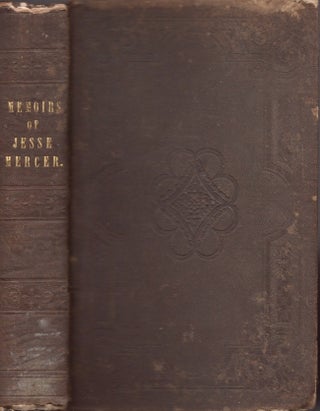 Item #18805 Memoirs of Elder Jesse Mercer. C. D. Mallary