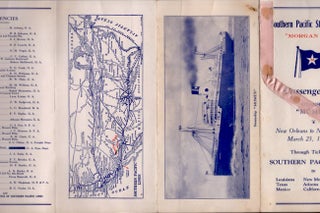 Southern Pacific Steamship Lines "Morgan Line" Passenger List Steamship "Momus" New Orleans to New York March 23, 1927