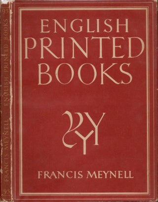 Item #19191 English Printed Books. Francis Meynell