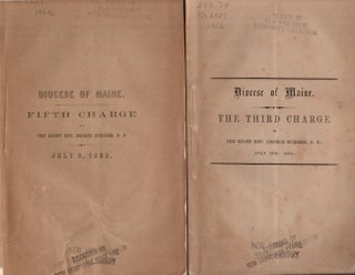 Sammelband. (25) 1833-1877 Journals and Sermons of Protestant Episcopal Church, Diocese of Maine.
