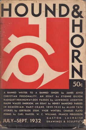 Item #19714 Hound & Horn Vol. V No. 4 July-September, 1932. Hound and Horn