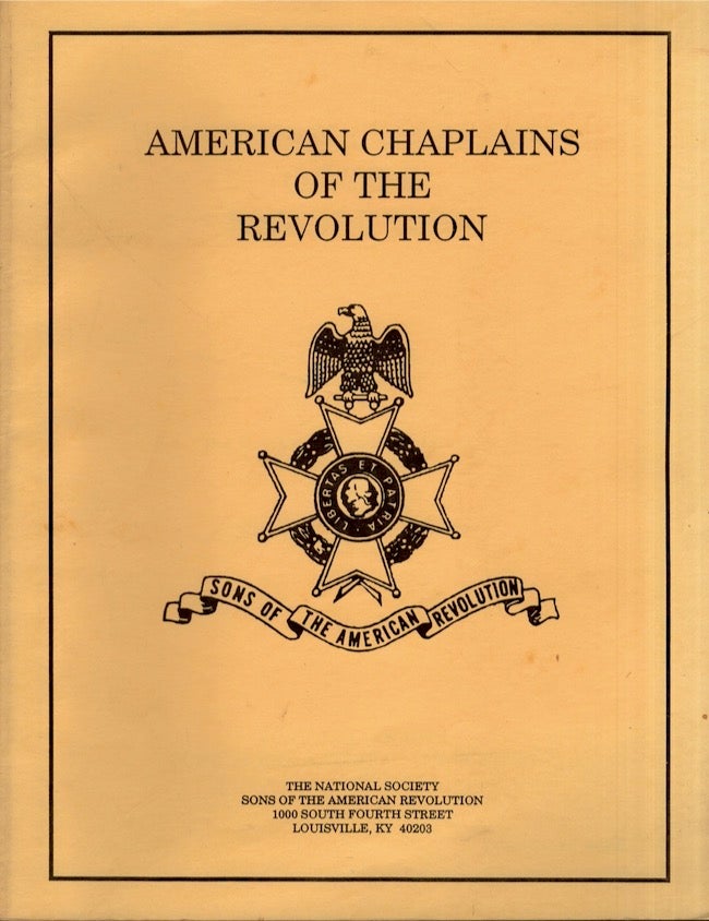 Item #19895 American Chaplains of the Revolution. C. Rogers McLane Rev.