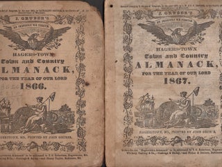 Item #20089 (Lot 4) Hagers-Town Town and Country Almanack For the Year of Our Lord 1866, 1867,...