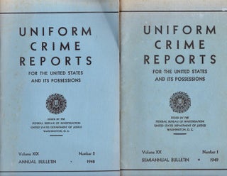 Uniform Crime Reports For the United States and Its Possessions