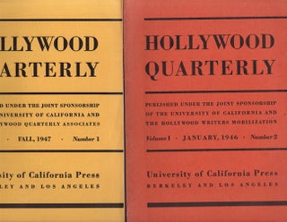 Item #21281 Hollywood Quarterly. Hollywood Quarterly