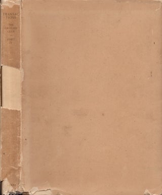 Item #21293 Transactions of the Grolier Club of the City of New York From July Eighteen Hundred...