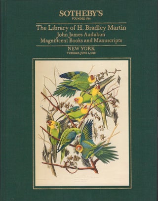 Item #21371 The Library of H. Bradley Martin, Part I: John James Audobon, Magnificent Books and...