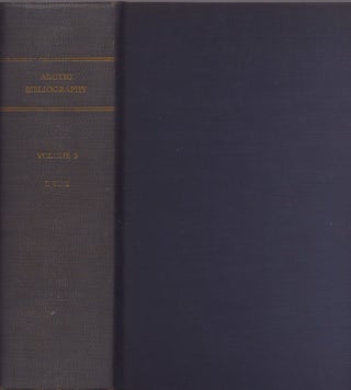 Item #21385 Arctic Bibliography: Volume 3. Marie Tremaine