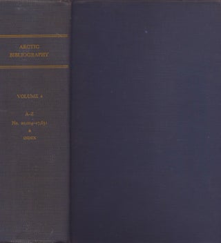 Item #21386 Arctic Bibliography: Volume 4. Marie Tremaine