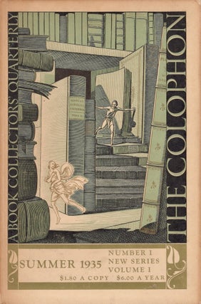Item #21485 The Colophon new series A Quarterly for Bookmen. Summer 1935. Elmer Adler, Alfred...
